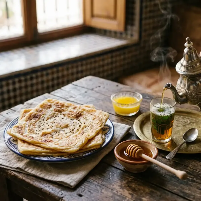 Msemen: Morocco's Flaky Square Flatbread and the Folding Technique That Makes It What It Is