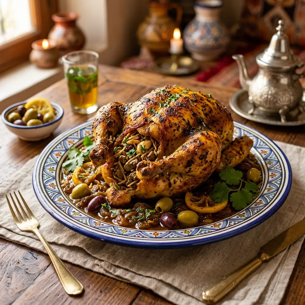 Stuffed Chicken with Vermicelli