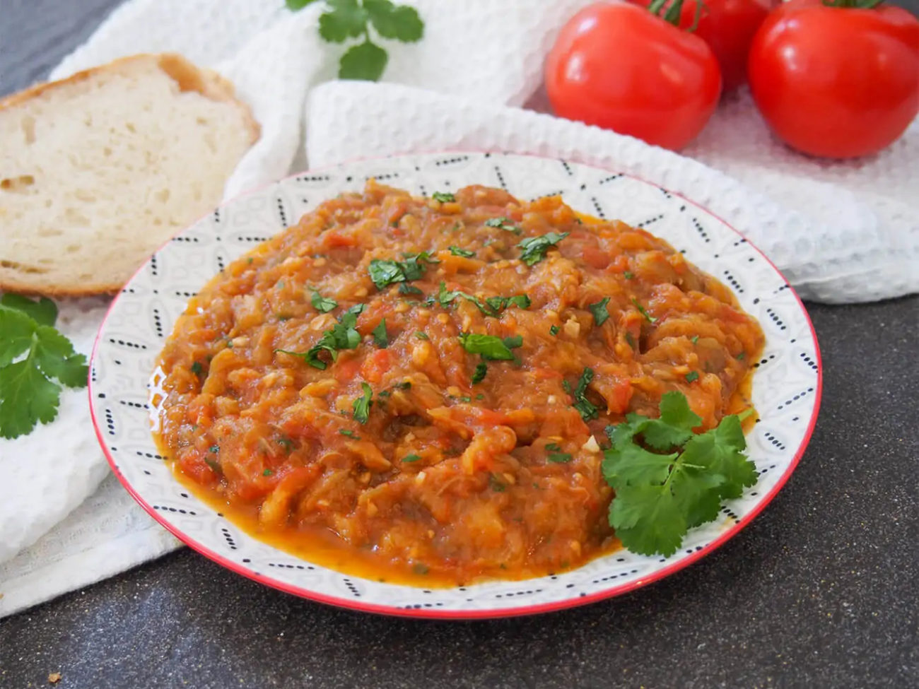 Moroccan Zaalouk Salad